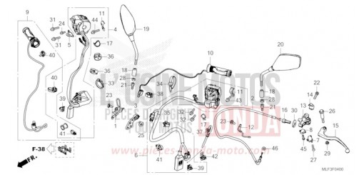 SCHALTERGRIFF/HEBEL/KABEL/SPIEGEL (NT1100A) NT1100AR de 2024